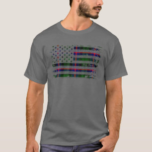 T-shirt Morrison Surnom American Flag Scottish Clan Tarta