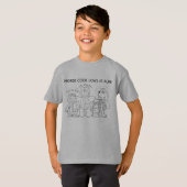 T-Shirt Morse Code est amusant pour les jeunes app (Devant entier)