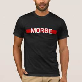 T-shirt Morse Code Red Line Design