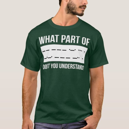 T-shirt Morse Code Shortwave Ham Radio (Devant)