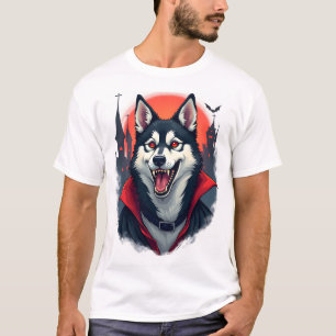 T-shirt Morsure de Husky Vampire