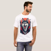 T-shirt Morsure de Husky Vampire (Devant entier)