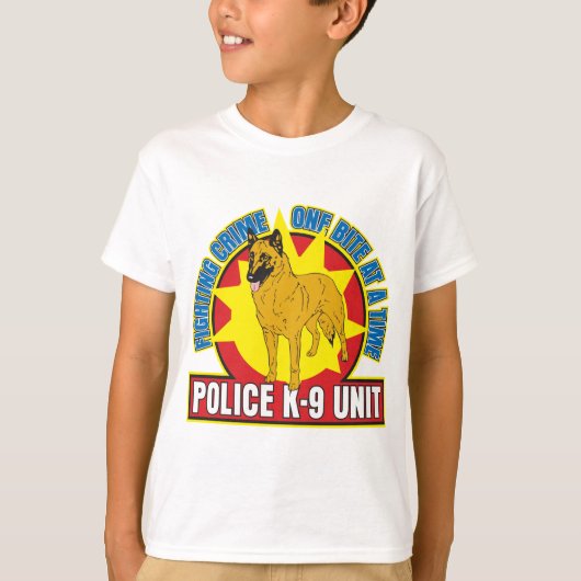 T-shirt Morsure de Malinois du Belge K9 (Devant)