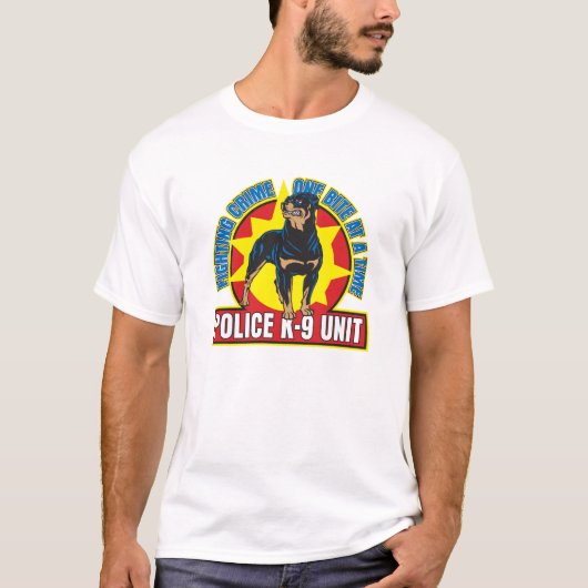 T-shirt Morsure du rottweiler K9 (Devant)