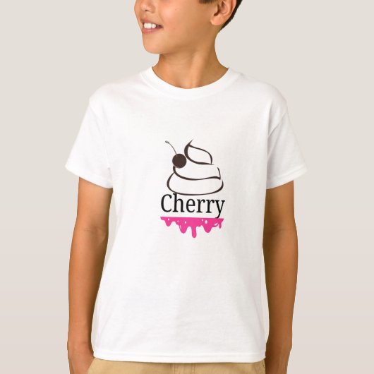 T-shirt Morsures de fruits de cerise (Devant)