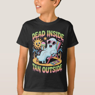 T-shirt Mort À L'Intérieur De Tan À L'Extérieur Du Fantôme
