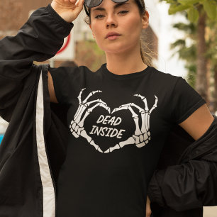 T-shirt Mort à l'intérieur des mains de squelette