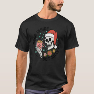 T-shirt Mort À L'Intérieur Mais Jolly AF, Funny Noël Super