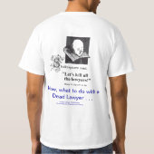 T-shirt mort d'avocat spécialisé en divorce de (Dos)