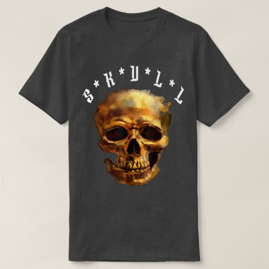 T-shirt mort des os de squelette (Design devant)