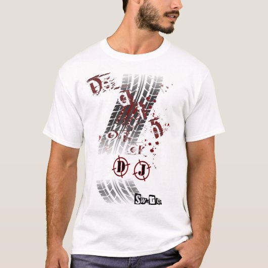 T-shirt Mort d'une jupe de DJ (Devant)