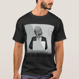 T-SHIRT MORT VIVANT EN COURS SUR ZOOM ENDORMI A BESOIN DE 