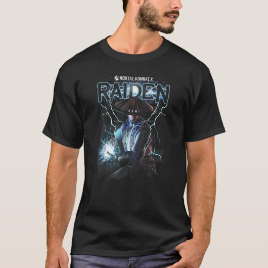T-shirt Mortal Kombat X Raiden (Devant)