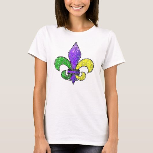 T-shirt Mosaic Fleur-de-lis (Devant)