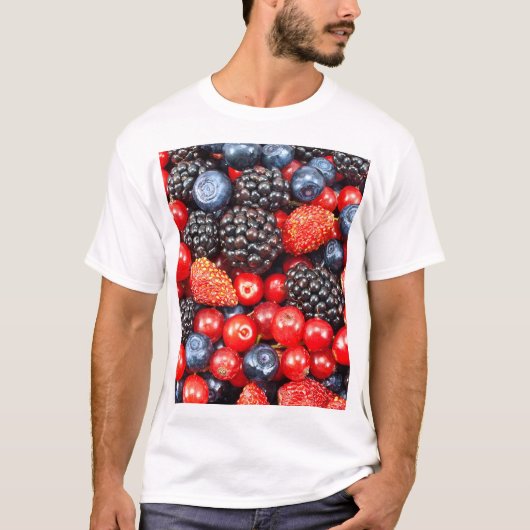 T-shirt Mosaïque Arrière - plan Berry-Fresh (Devant)