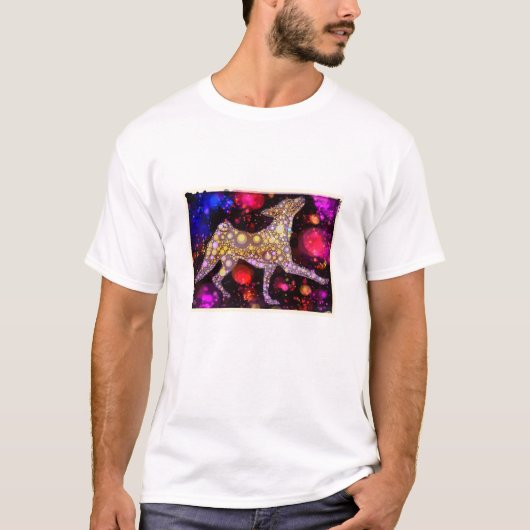 T-shirt Mosaïque Basenji (Devant)