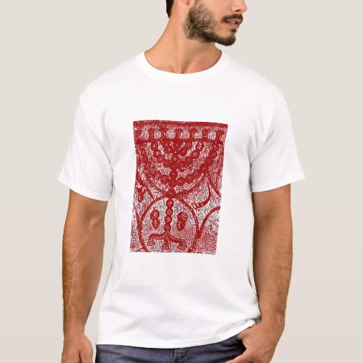 T-shirt Mosaïque de Menorah (Devant)