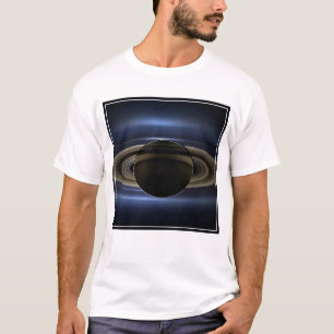 T-shirt Mosaïque Du Système Saturne Rétro-Éclairé Par Le S