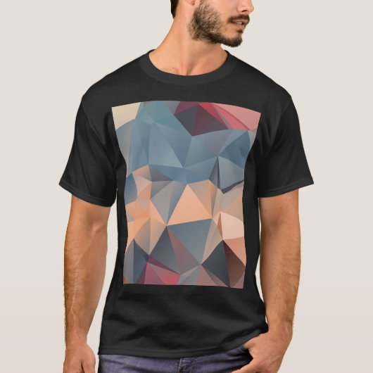 T-shirt Mosaïque polygonale : Elégance géométrique créativ (Devant)