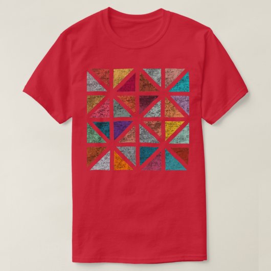 T-shirt Mosaïque triangle (Design devant)