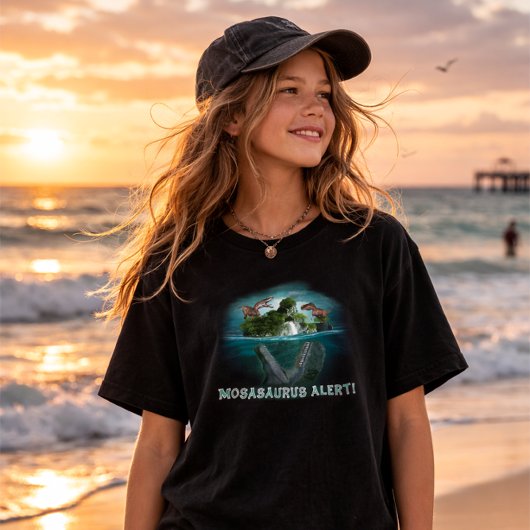 T-shirt Mosasaurus Alert! Jurassic World Dino