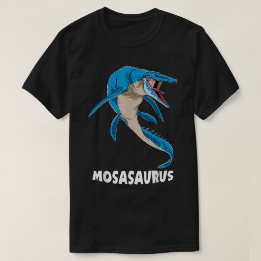T-shirt Mosasaurus Conception préhistorique (Design devant)