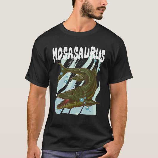 T-shirt Mosasaurus - Dino Lover Dinosaur Identification (Devant)