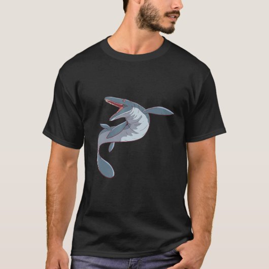 T-shirt Mosasaurus Régime alimentaire Dinosaure préhistori (Devant)