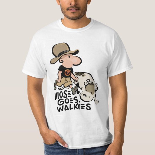 T-shirt Mose Goes Walkies Tee - shirt (Devant)