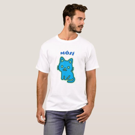 T-shirt Mósí - chat dedans (Devant entier)