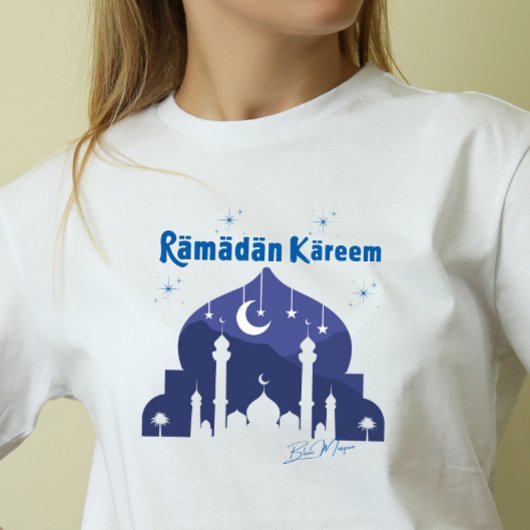 T-shirt Mosquée bleue du Ramadan Kareem