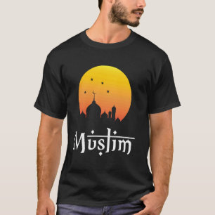 T-shirt Mosquée musulmane Crépuscule Croissant Conception