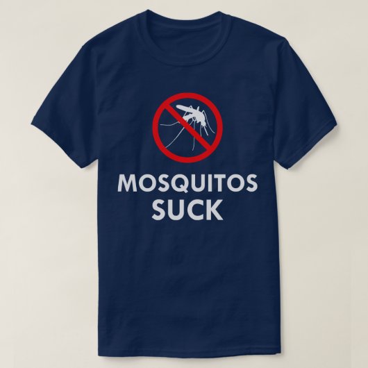 T-shirt Mosquitos Suck (Design devant)