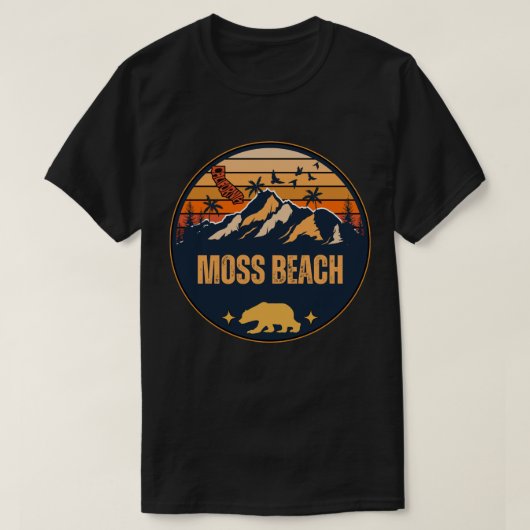 T-shirt Moss Beach, Californie (Design devant)