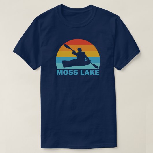 T-shirt Moss Lake Caroline du Nord Kayak (Design devant)