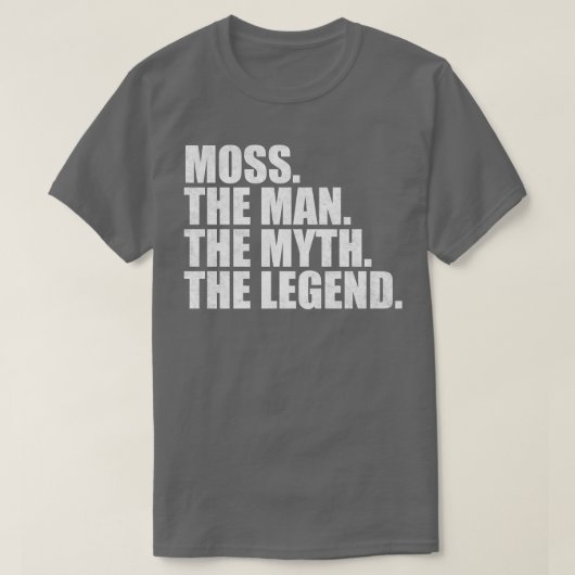 T-shirt Moss Nom de famille Moss nom de famille Moss nom d (Design devant)