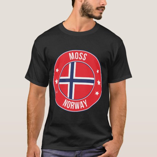 T-shirt Moss, ville de Norvège (Devant)