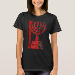 T-shirt Mossad Israël Service secret israélien Tel Aviv Me<br><div class="desc">Mossad Israel Service Secret Israélien Tel Aviv Menorah IDF 4</div>