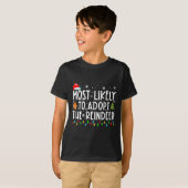 T-shirt Most Likely To Adopt The Reindeer Funny Christmas (Devant entier)