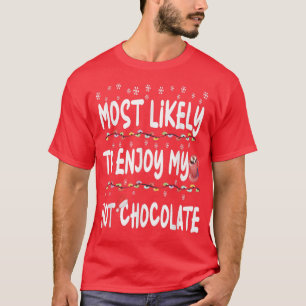 T-shirt Most Likely to Christmas Santa Hat Tee Funny Hot C