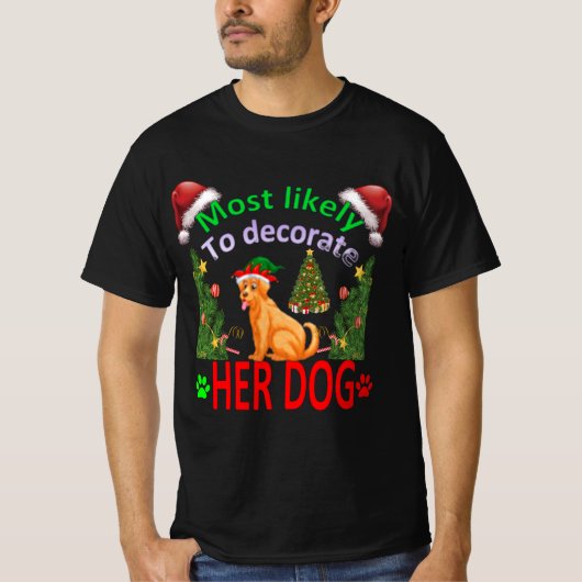 T-shirt most likely to decorate her dog (Devant)