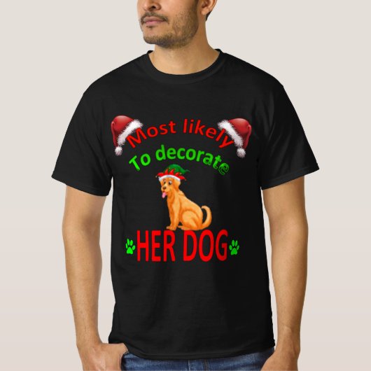 T-shirt most likely to decorate her dog (Devant)