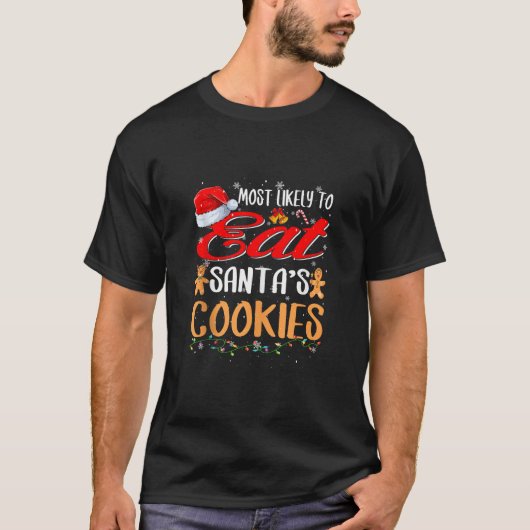 T-shirt Most Likely To Eat Santas (Devant)