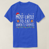 T-shirt Most Likely To Eat Santas (Design devant)
