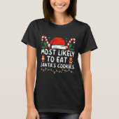 T-shirt Most Likely To Eat Santas (Devant)