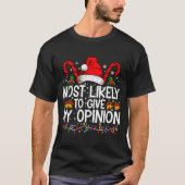 T-shirt Most Likely To Give My Onion Funny Christmas (Devant)