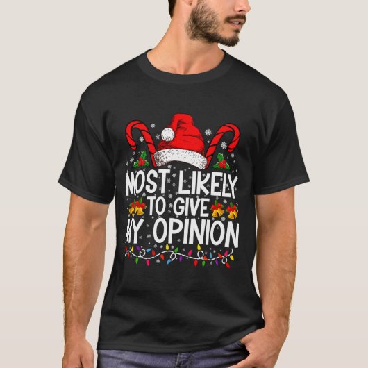 T-shirt Most Likely To Give My Onion Funny Christmas (Devant)