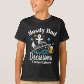 T-shirt Mostly Bad Decisions Turks Caicos Spring Break (Devant)