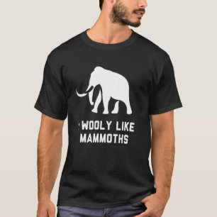 T-shirt Mot à mammouth laine plaisanter Extinct Eléphant a