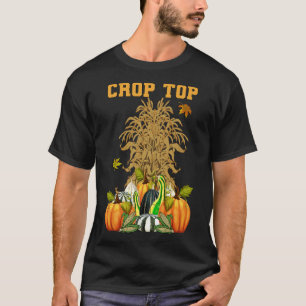 T-shirt Mot amusant Crop Top Harvest Automne